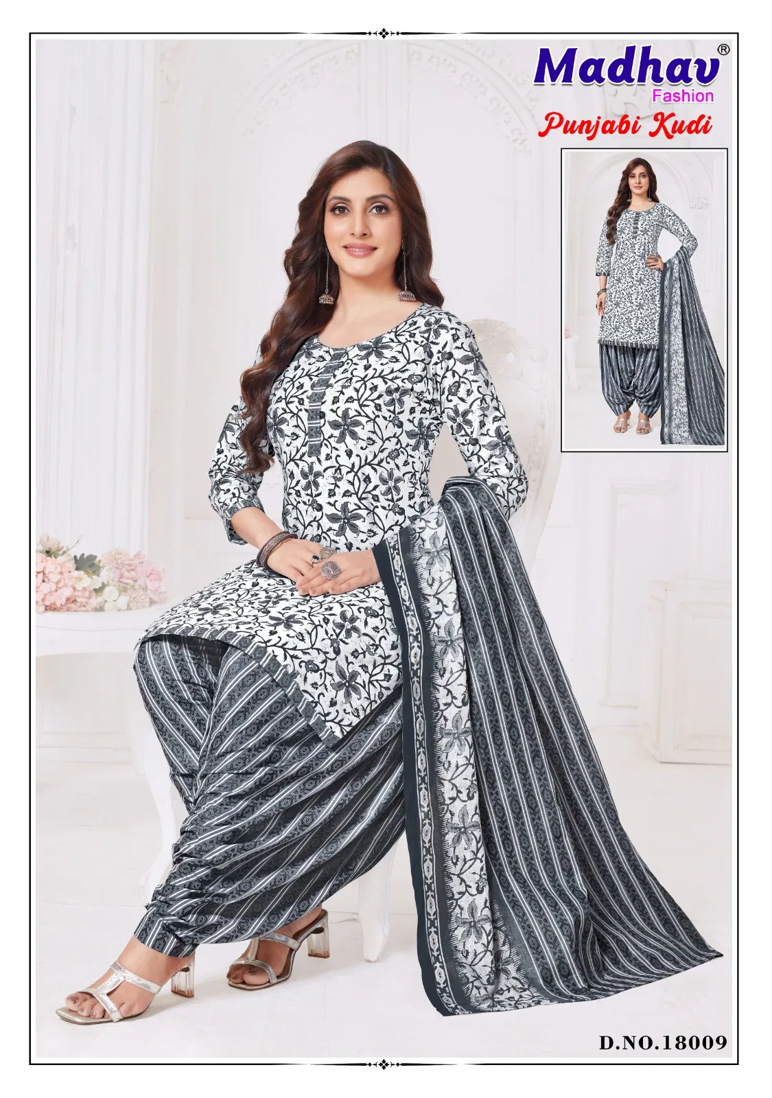 Punjabi Kudi Vol 18 By Madhav Printed Cotton Dress Material Orders In India
